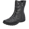 Rieker Z7055-00 Women's Double Zip Winter Boot