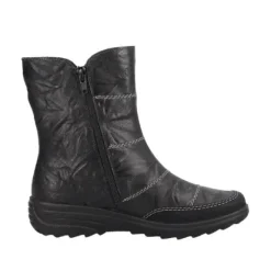 Rieker Z7055-00 Women's Double Zip Winter Boot