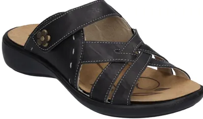 Romika Ibiza 99 Black Women's Slide Sandal