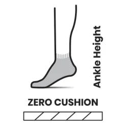 Smartwool Men's Run Zero Cushion Ankle Sock