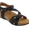 Taos Trulie Black Women's Back Strap Sandal