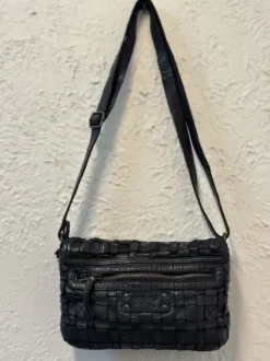 The Trend Leather Handbag Lala Black Woven