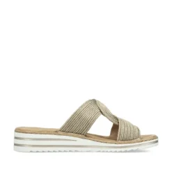 Women’s Rieker Gold Mules – Comfy Slip-On