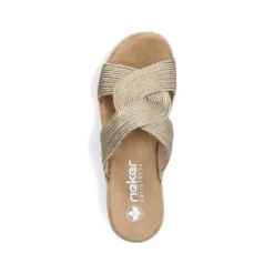Women’s Rieker Gold Mules – Comfy Slip-On