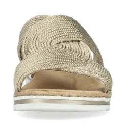 Women’s Rieker Gold Mules – Comfy Slip-On